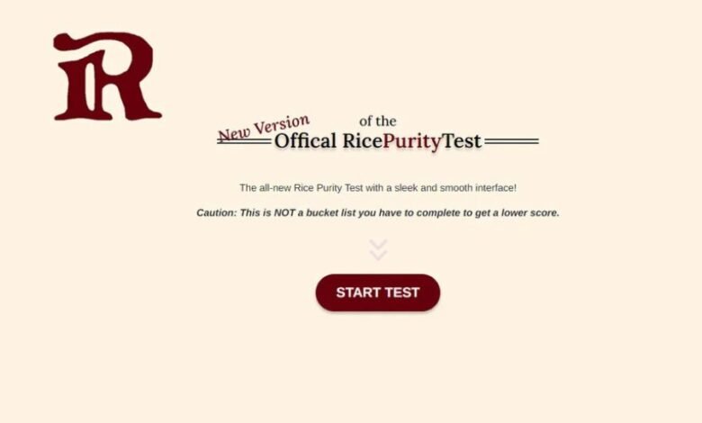 rice purity test score meaning